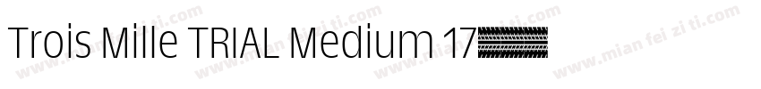 Trois Mille TRIAL Medium 17字体转换
